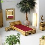 Bambusbett als Relaxbett oder Singlebett